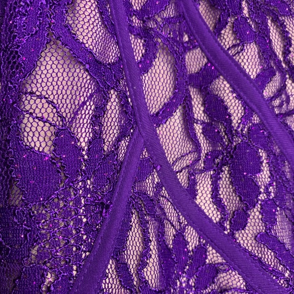 Royal Purple Floor Length Evening Gown Dress - Picture 3 of 8